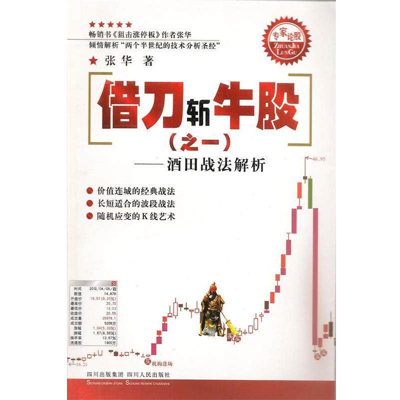 【正版书籍】 专家论股系列丛书:借刀斩牛股—酒田战法解析 张华　著 四川人民出版社