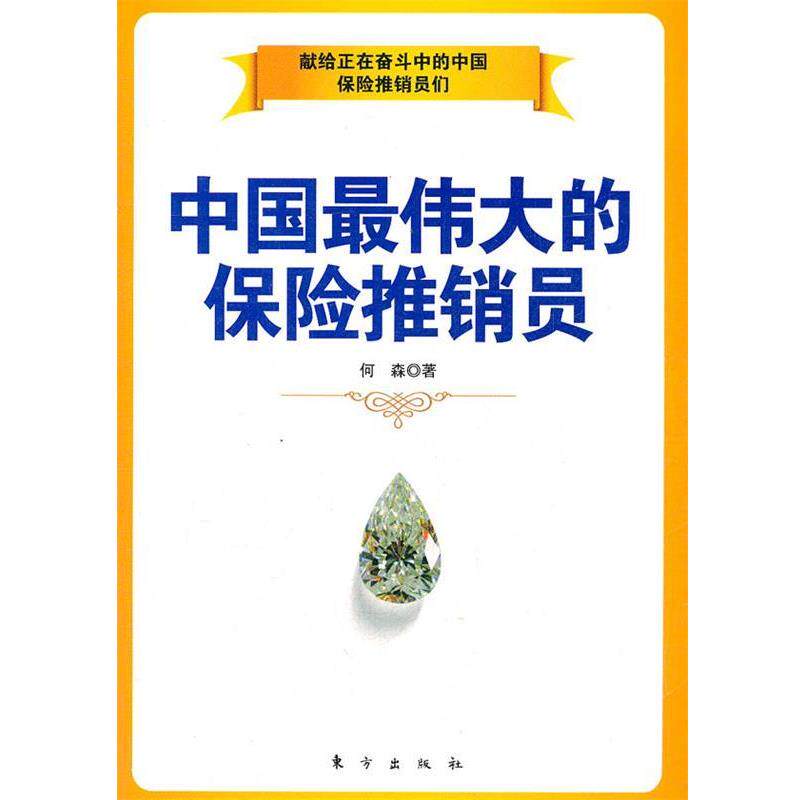 【正版书籍】 中国的保险推销员 何森 著 东方出版社