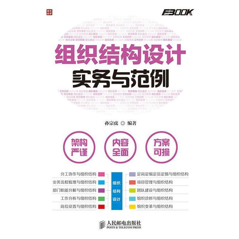 【正版书籍】 组织结构设计实务与范例 孙宗虎 编著 人民邮电出版社