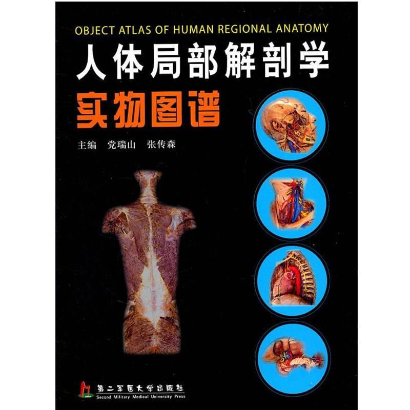 【正版书籍】 人体局部解剖学实物图谱 党瑞山,张传森　主编 上海第二军医大学出版社