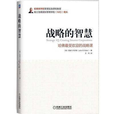 【正版书籍】 战略的智慧-哈佛的战略课 (美)韦尔斯　著,王洋　译 机械工业出版社