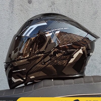 GSB新摩托车头盔揭面盔蓝牙男女四季机车摩旅全盔四季通用新3C认