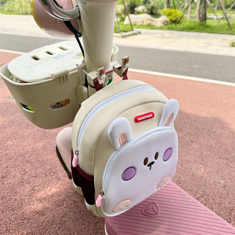 电动车书包挂钩电瓶自行车挂钩前置通用强力承重100斤可爱挂物钩