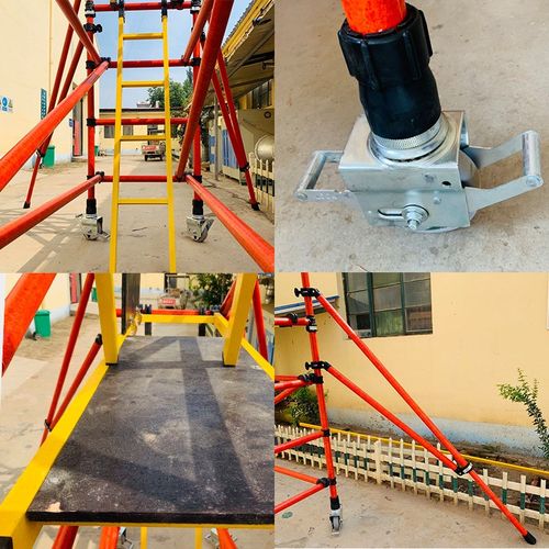 绝缘脚手架厂家直销移动平台安全爬梯电力施工程玻璃钢脚手架带轮