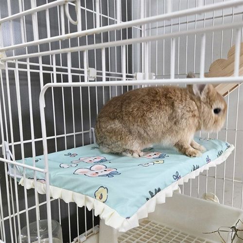 兔兔笼挂床小宠跳板挂式侏儒兔休息台阁楼笼用小平台宠物兔可爱窝