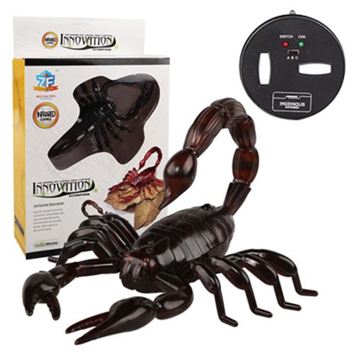 科技遥控蝎子玩具男童红外线黑魔蝎创意仿真昆虫男孩生日礼物5岁6