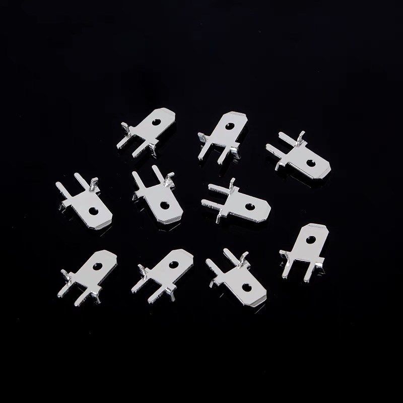 6.3防倒定位插片焊接插片线路板 插件PC插簧插片焊接端子5000只,电子/电工,接线端子,淘宝优惠券,粉丝福利购,淘宝优惠卷