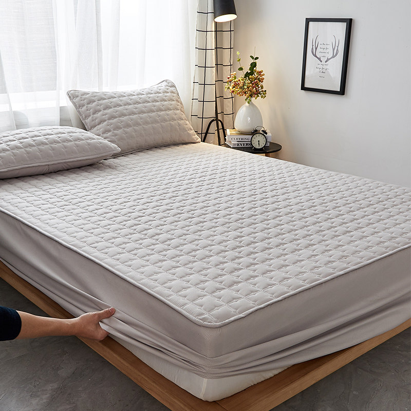 纯棉床笠单件夹棉加厚席梦思床垫保护罩防滑固定床套床罩乳胶垫套,床上用品,床笠,淘宝优惠券,粉丝福利购,淘宝优惠卷