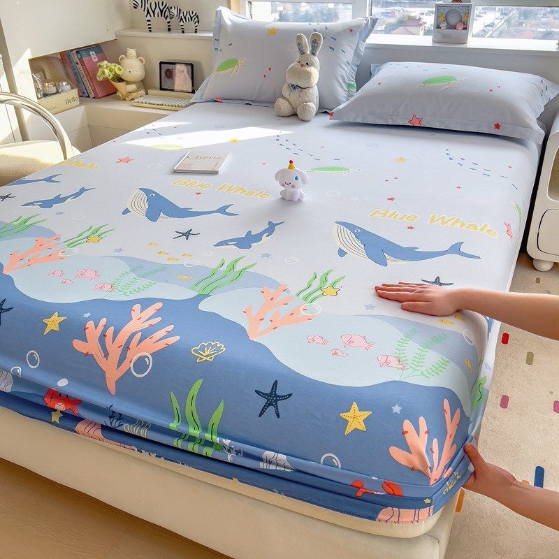 纯棉床笠单件100全棉床罩床套2025新款卡通可爱床垫保护罩床笠罩,床上用品,床笠,淘宝优惠券,粉丝福利购,淘宝优惠卷