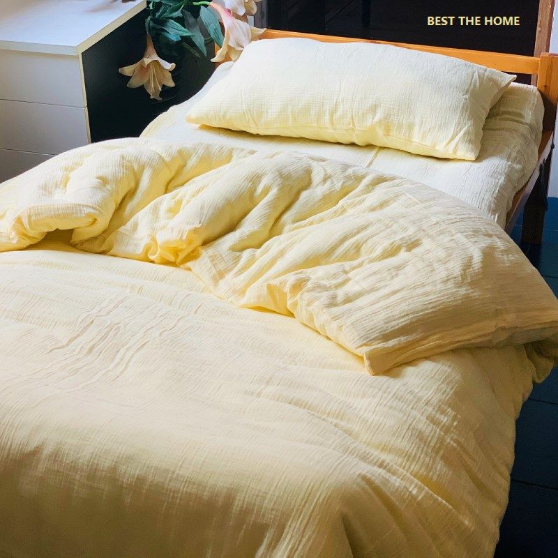 日单童装面料 新疆棉 全棉色织双层皱布床上用品 枕套被套 有拼接,床上用品,被套,淘宝优惠券,粉丝福利购,淘宝优惠卷