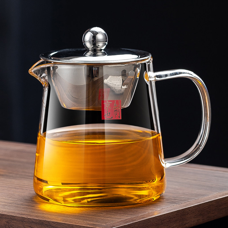 加厚透明玻璃公道杯茶漏一体带盖辰高档茶具分茶器套装家用冲茶器图片