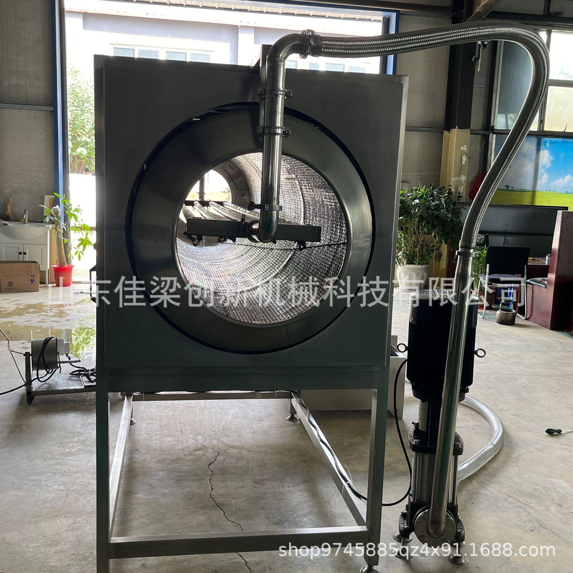 厂家供应核桃仁打皮机滚筒冲洗核桃肉去皮清洗机物理去皮设备