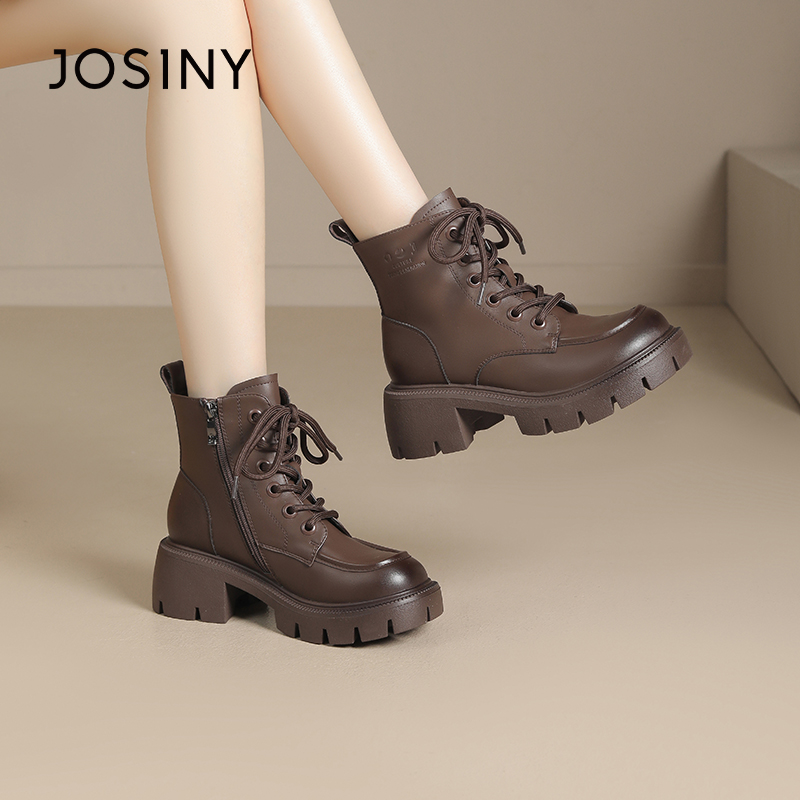 卓诗尼新款秋季时尚百搭马丁靴