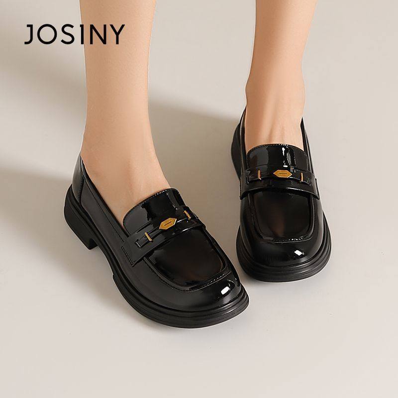 卓诗尼英伦风乐福鞋春季新款厚底复古增高皮鞋一脚蹬小单鞋小皮鞋,女鞋,乐福鞋（豆豆鞋）,淘宝优惠券,粉丝福利购,淘宝优惠卷