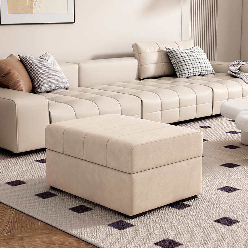 客厅换鞋收纳凳储物脚踏沙发边加长单个长条沙发凳搁脚方形矮凳子