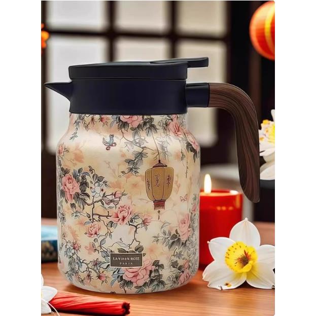 大容量保温壶316不锈钢焖茶壶简约家用茶水分离闷泡开水壶保暖瓶