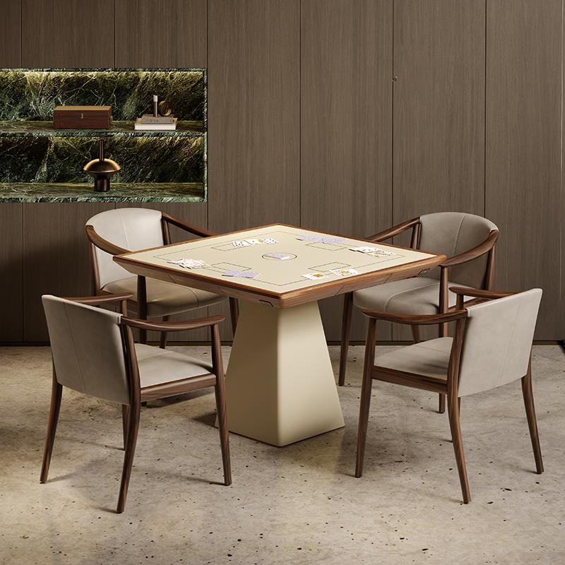 掼蛋专用桌桌椅组合实木四方桌正方形现代简约休闲 扑克麻将棋牌