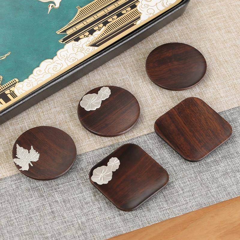 茶杯垫茶道功夫茶具配件茶盘茶桌摆件实木隔热垫茶托底托茶杯垫托