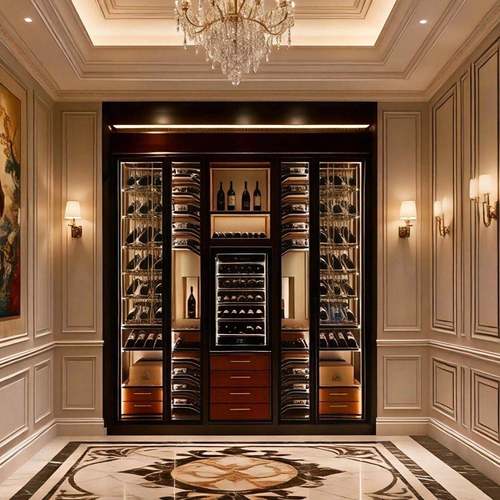 不锈钢红酒柜定制恒温恒湿雪茄柜家用餐厅洋酒啤酒白酒展示柜定制