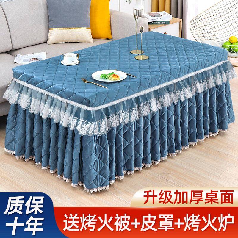 烤火桌子家用长方形新款客厅取暖桌楠竹简易可折叠实木烤火架餐桌