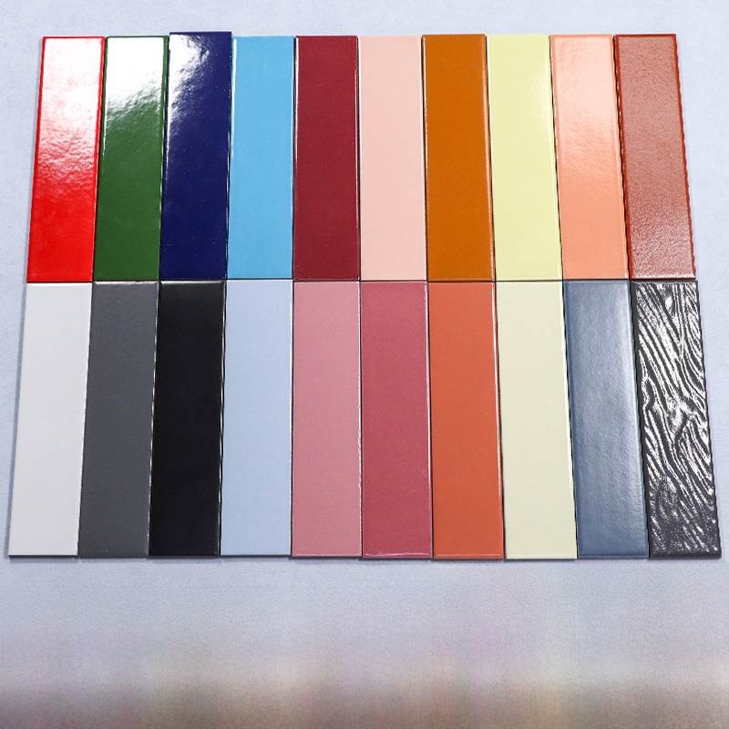 60X240彩色长外墙砖房屋砖乡村户外砖红色灰色白色橙色明亮釉面砖