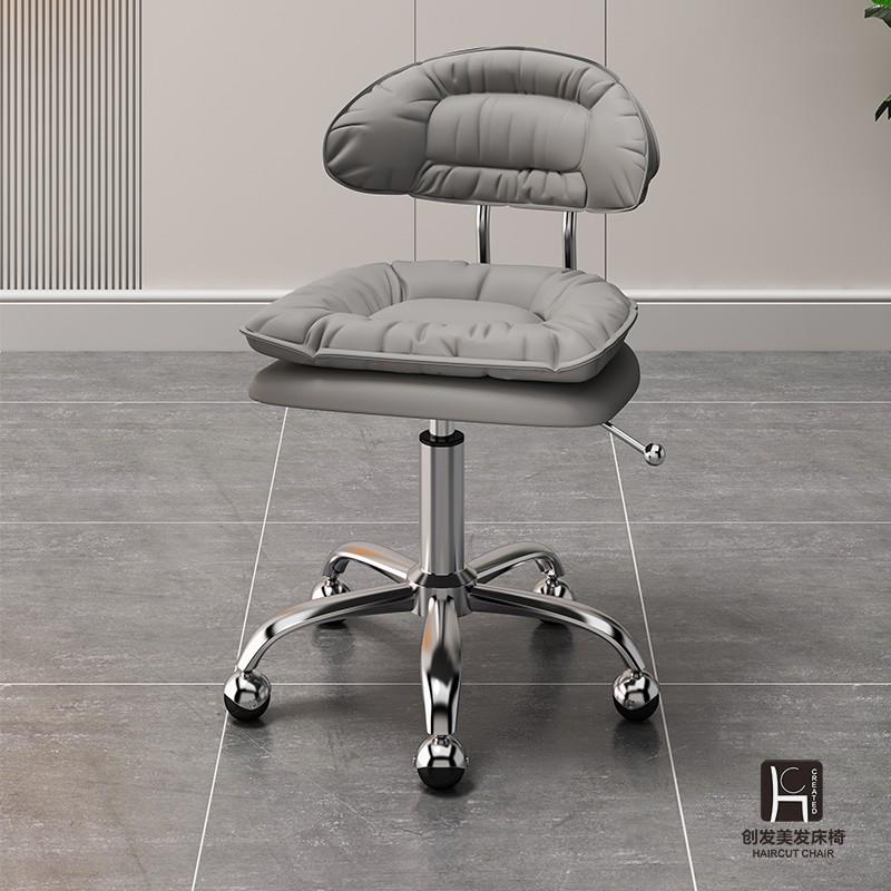 理发店大工椅美容院专用美容凳子升降滑轮美发美甲师家用靠背椅子
