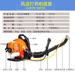 背负式 喷雾机果树葡萄苹果柑橘打药机农用喷雾器农田施肥器汽油机