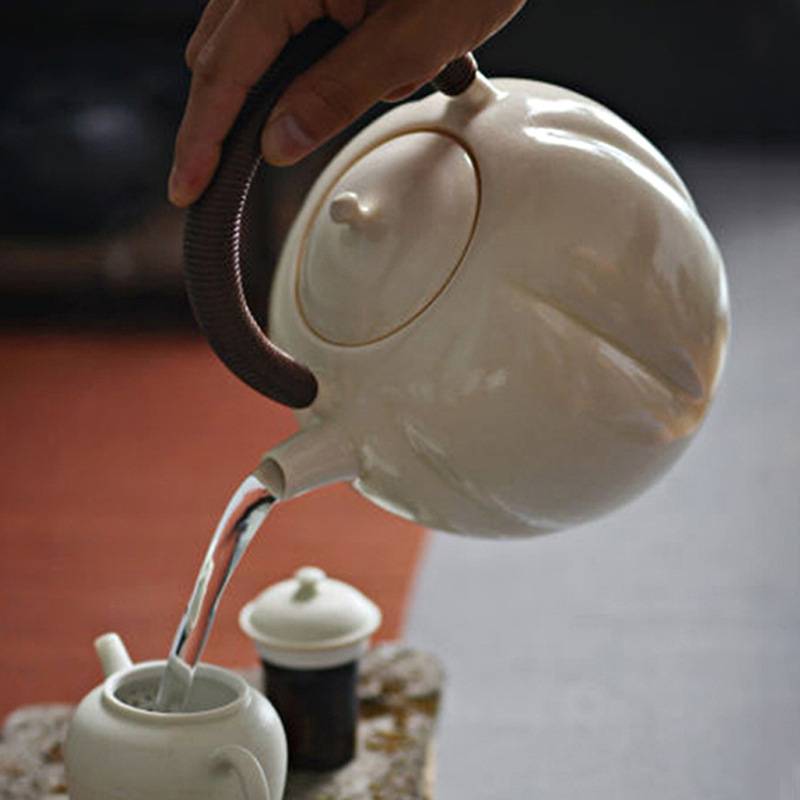 ?WUQA陶壶烧水陶瓷功夫茶具电陶炉苏打釉煮茶壶老白茶专用煮茶