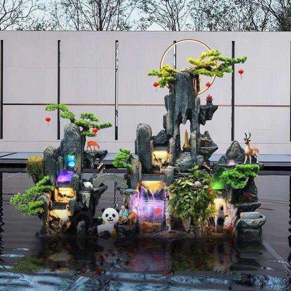 山体假山石造景庭院装饰假山流水喷泉摆件别墅阳台大厅景观,家居饰品,户外/庭院摆件,淘宝优惠券,粉丝福利购,淘宝优惠卷