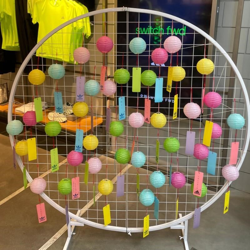 幼儿园中秋节国庆节活动许愿发z光小纸灯笼灯谜环创挂饰布置猜灯