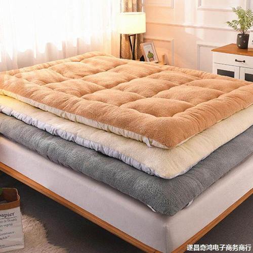 床垫软垫学生宿舍褥子家用被铺底冬季保暖毛毯棉絮垫背羊羔绒加厚