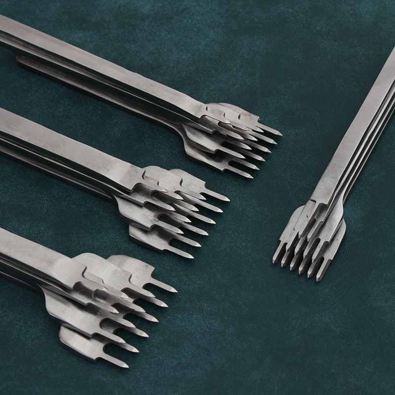 白钢菱斩 手工DIkY皮革皮艺套装 皮雕打孔工具手缝牛皮包 3456mm