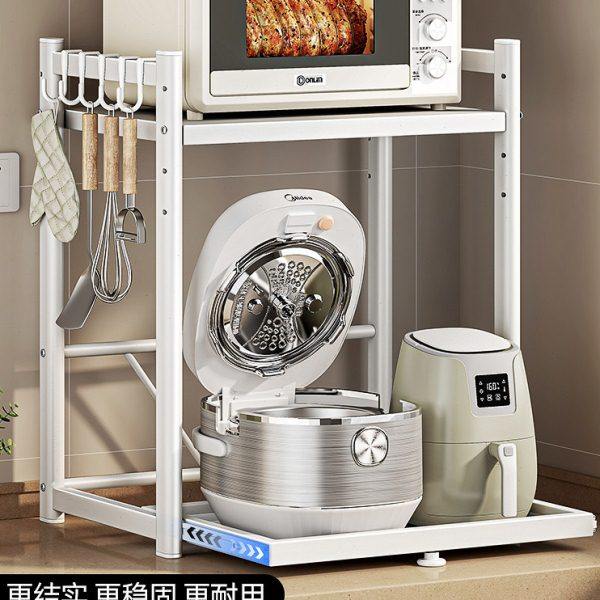 厨房多功能微波炉置物架家用台面可伸缩烤箱支架锅具收纳架子1286,厨房/烹饪用具,微波炉置物架,淘宝优惠券,粉丝福利购,淘宝优惠卷