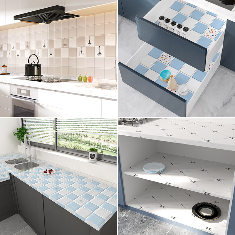 厨房防油贴纸防水耐高温自粘墙贴翻新遮丑墙纸油烟机灶台墙面贴膜,家居饰品,软装墙贴,淘宝优惠券,粉丝福利购,淘宝优惠卷
