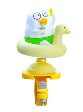 可爱小刘鸭自行车电动车装饰品车载摆件摇摇乐手办挂件配件