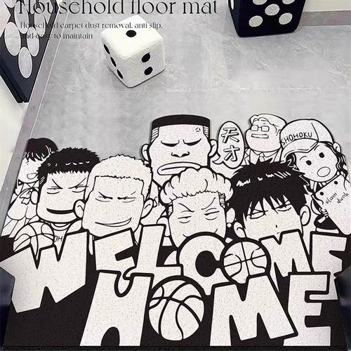 经典灌篮高手丝圈入户地垫樱木花道玄关脚垫刮泥蹭土防滑门垫耐脏