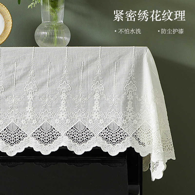 欧式美式钢琴罩轻奢高级感钢琴防尘罩钢琴盖布盖巾半罩防尘挡灰布