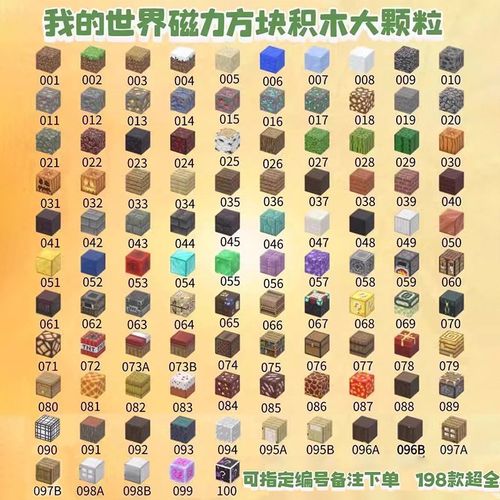 2025新款我的世界磁力方块磁铁积木迷你磁吸玩具益智拼装儿童全套