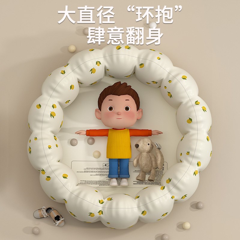 海洋球池婴儿可啃咬儿童城堡室内无味宝宝波波池充气玩具池泡泡池