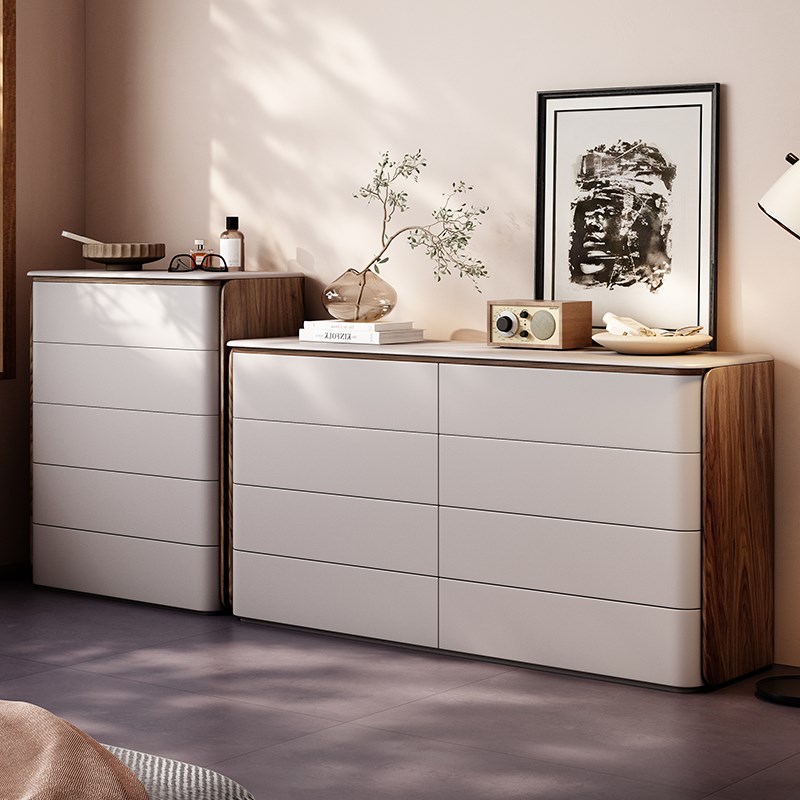 迪菲诗卧室实木八斗柜客厅储物柜床尾置物柜抽屉收纳斗橱立柜