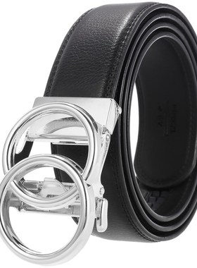 男士时尚镂空扣头腰带 一件代发 新款自动扣皮带M腰带供应C23509-