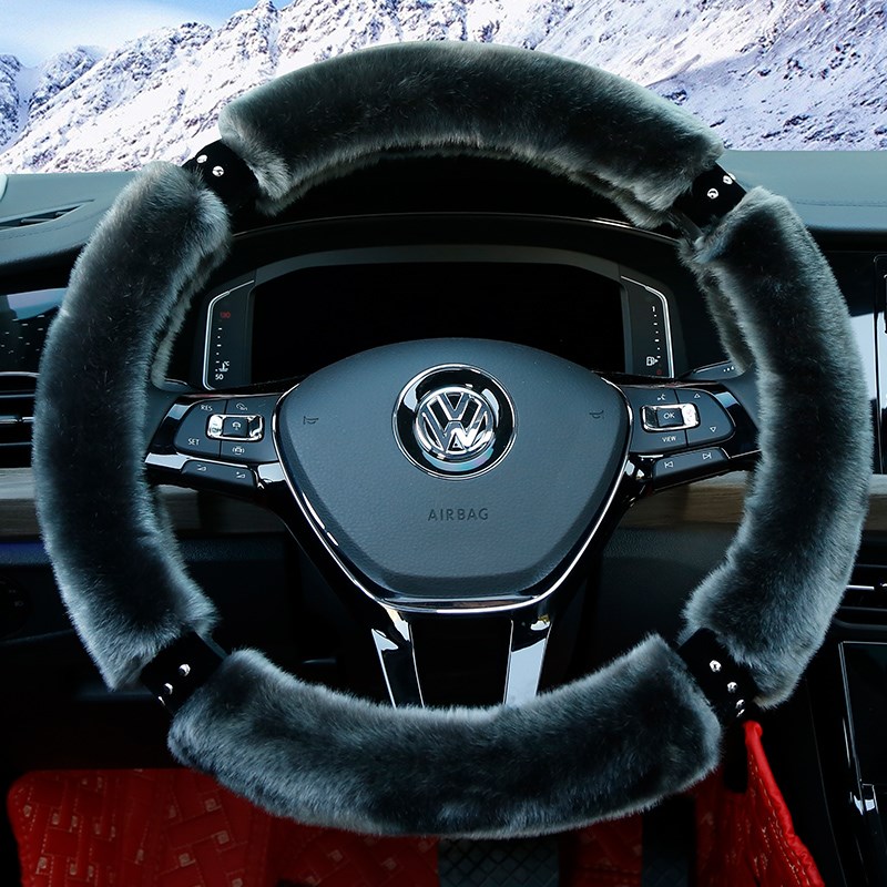 专用哈佛H1H2H4H5H6H7长城C50C30HM2M4风骏5冬季毛绒方向盘套保暖