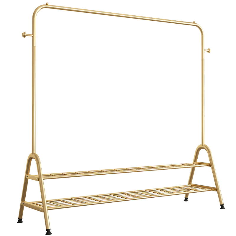 晾衣架落地折叠室内晒p衣架阳台卧室挂衣架子家用简易单杆式衣帽