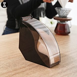 大容量手冲咖啡滤纸架挂耳咖啡滤纸收纳盒V60扇型过滤防尘通用款