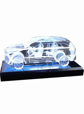 水晶汽车模型创意情人节礼物摆件DIY定制生日礼品送男友闺蜜包邮