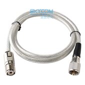 5MS跳线50 转换线 中继驻波表连接线 1米 M公转M母跳线 新名