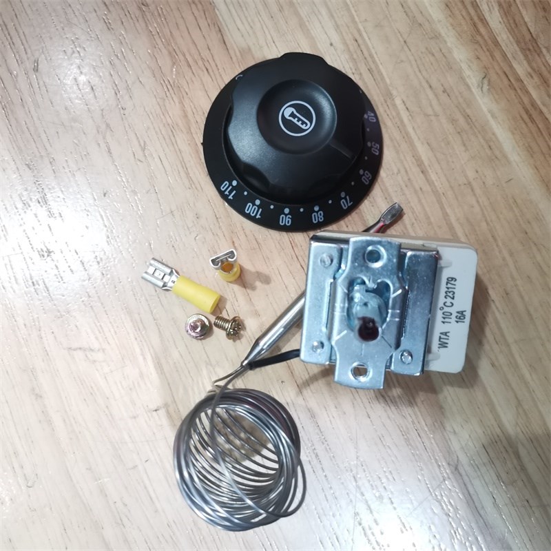 【广州买爆】30-110度可调长线1B6A250V温控开关洗碗机温度控制器