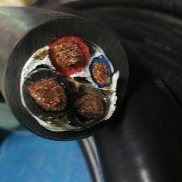 上海恒光阻燃ZR-YC3*50+1*25平方国标橡套电缆橡胶软电缆耐磨电线