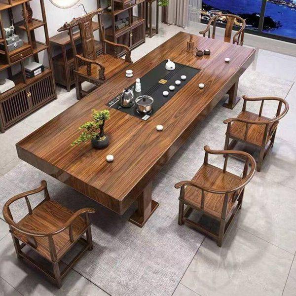 实木大板茶桌桌椅组合中式家用茶台泡茶公室原木茶几一体一整套,商业/办公家具,茶台/茶桌,淘宝优惠券,粉丝福利购,淘宝优惠卷
