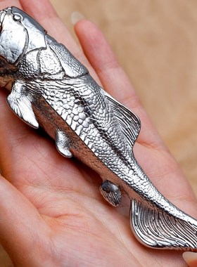 吾蟲原创邓氏鱼开瓶器p不锈钢创意鱼吉祥趣味啤酒启瓶器瓶启子摆